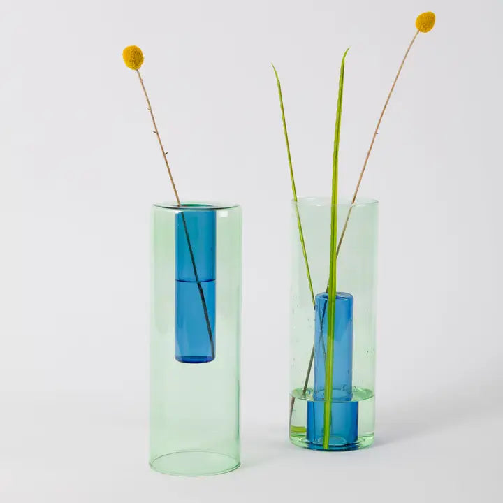 Reversible Glass Vase