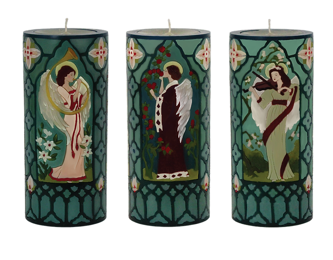 Renaissance Angels Illuminated Candle