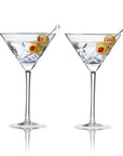 Admiral Crystal Martini Glasses