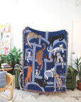 Cat Tower Tapestry Blanket