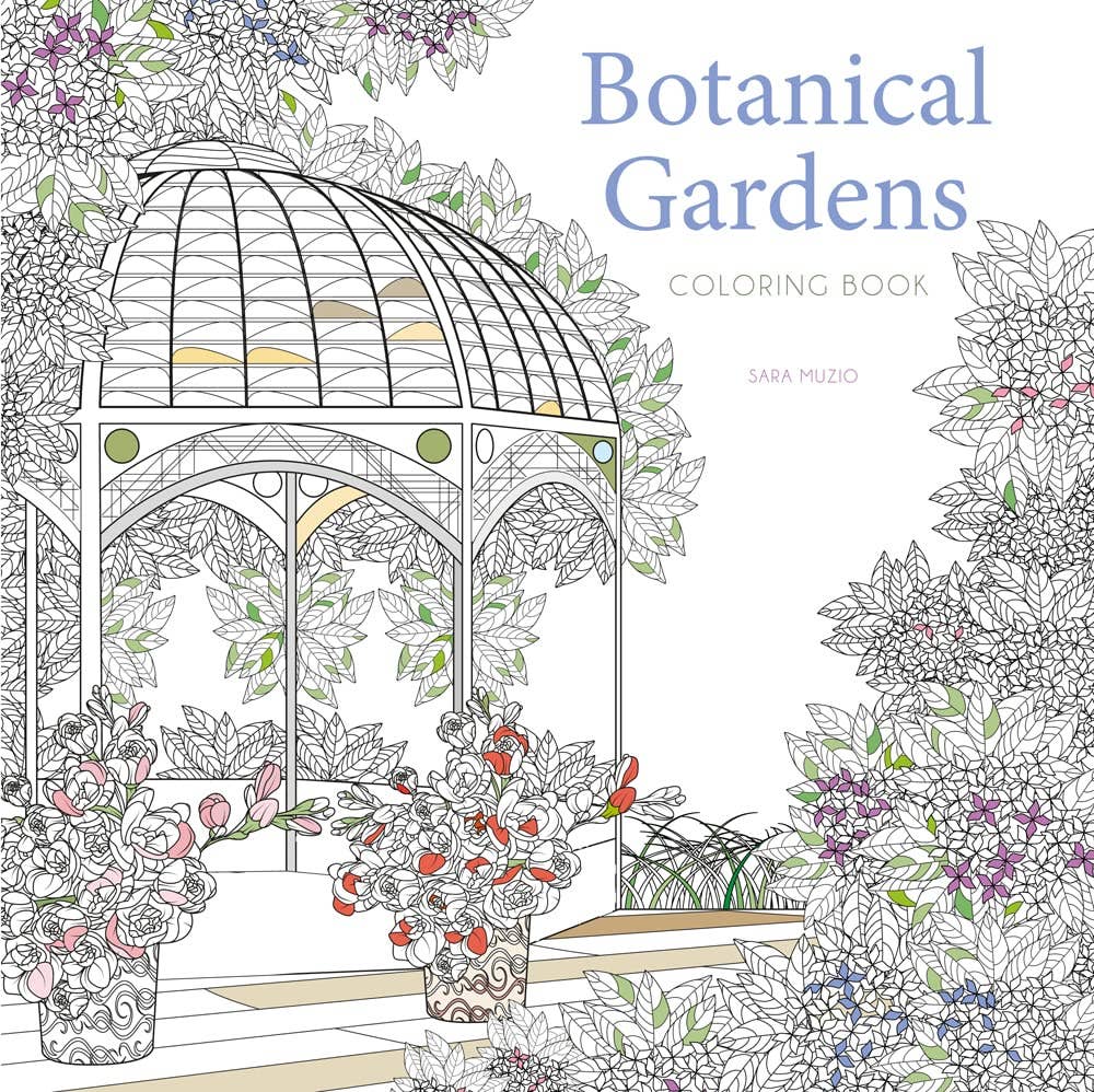 Botanical Gardens Coloring Book by Sara Muzio