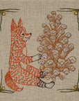 Pinecone Pals Embroidered Linen Cocktail Napkin Set