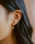 Open Bar Hoop Earrings