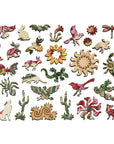 Cactus Flowers Wooden Puzzle