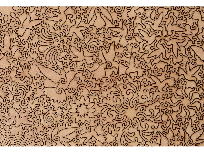 A Charm of Hummingbirds Wooden Puzzle