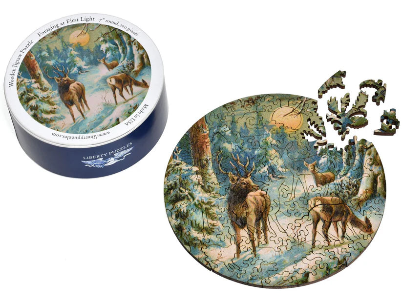 Foraging at First Light Wooden Puzzle