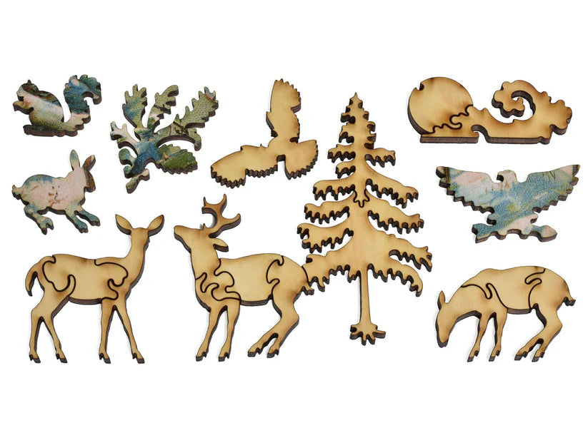 Foraging at First Light Wooden Puzzle