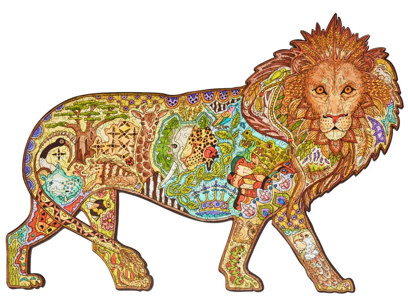 Lion Wooden Puzzle