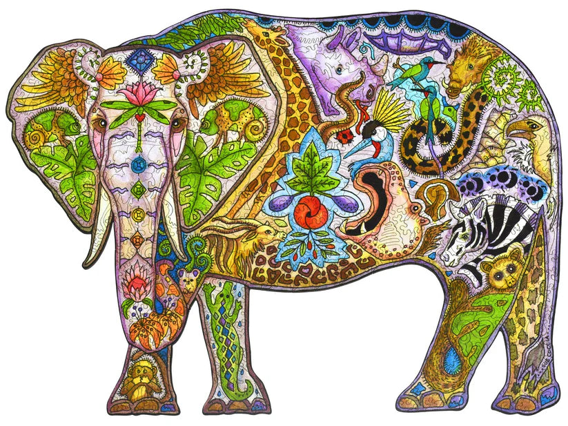Mabula Elephant Wooden Puzzle