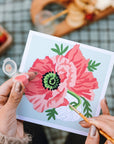 Poppies Mini Paint-by-Number Kit
