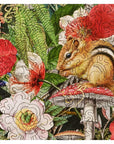 Owl & Woodland Flowers Wooden Puzzle