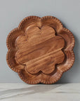 Scalloped English Bread Board Lazy Susan