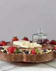 Scalloped English Bread Board Lazy Susan