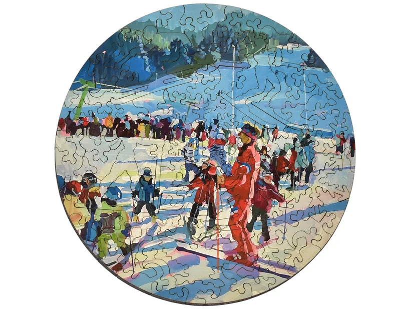 Ski School Wooden Puzzle