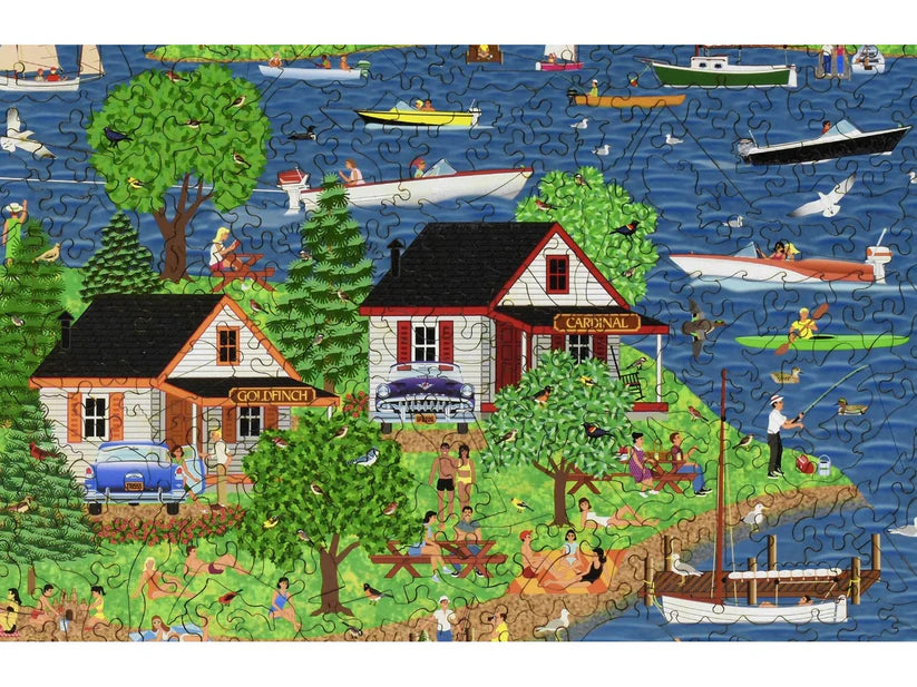 Summer at the Lake Wooden Puzzle