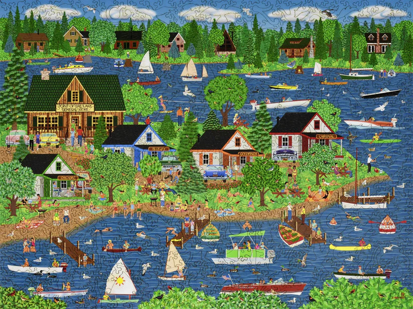 Summer at the Lake Wooden Puzzle