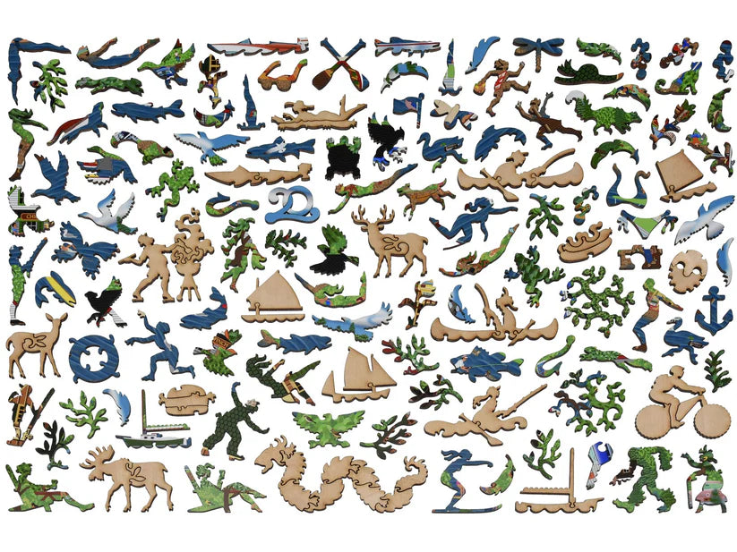 Summer at the Lake Wooden Puzzle