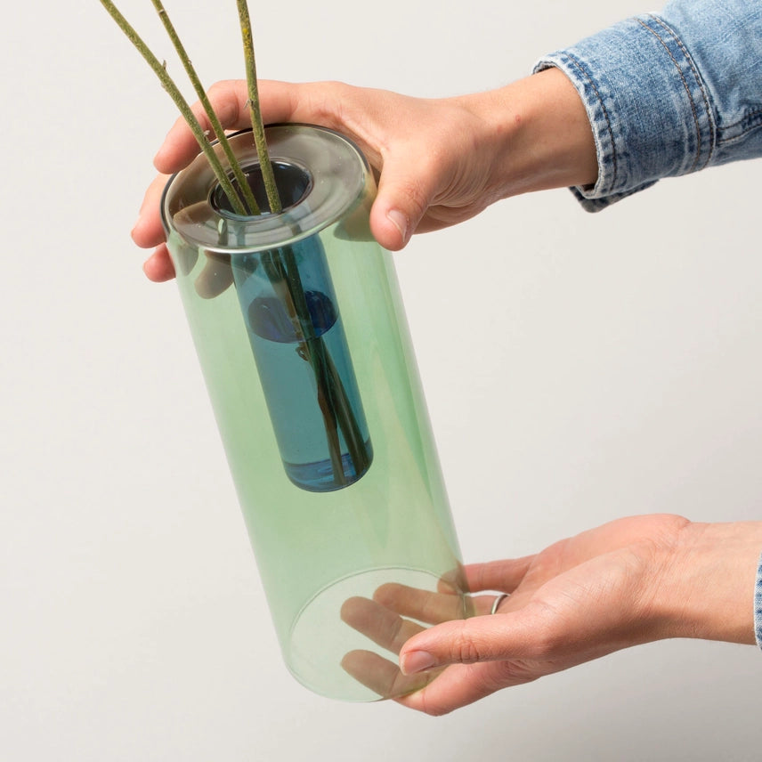 Reversible Glass Vase