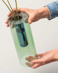 Reversible Glass Vase