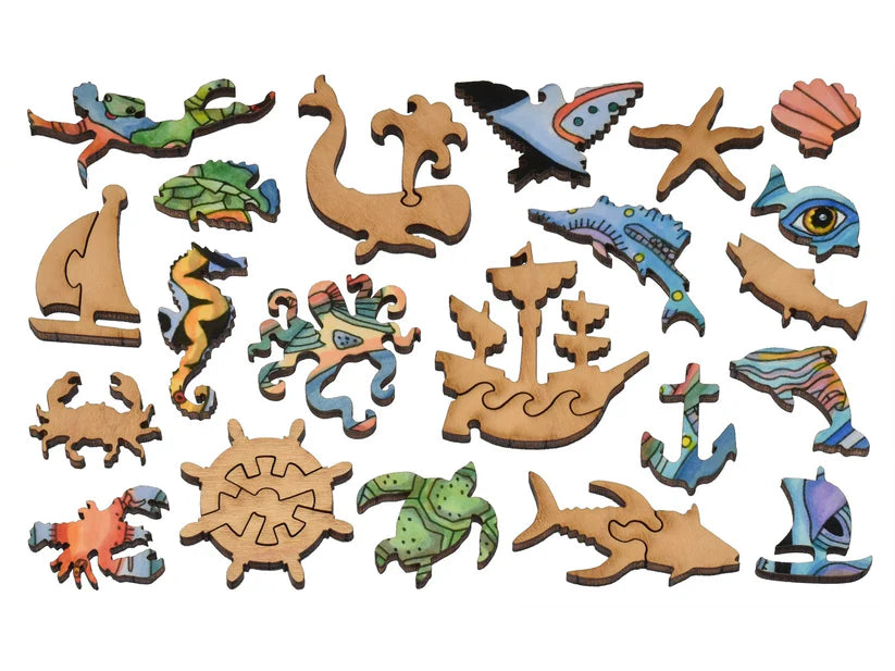 Blue Whale Wooden Puzzle