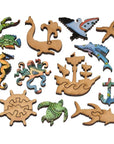 Blue Whale Wooden Puzzle