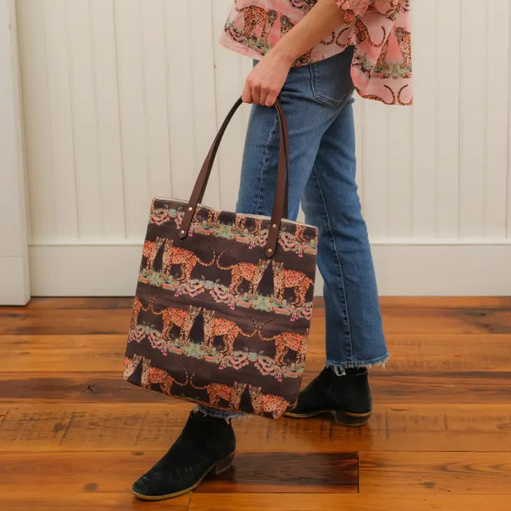 Woodland Leopard Tote