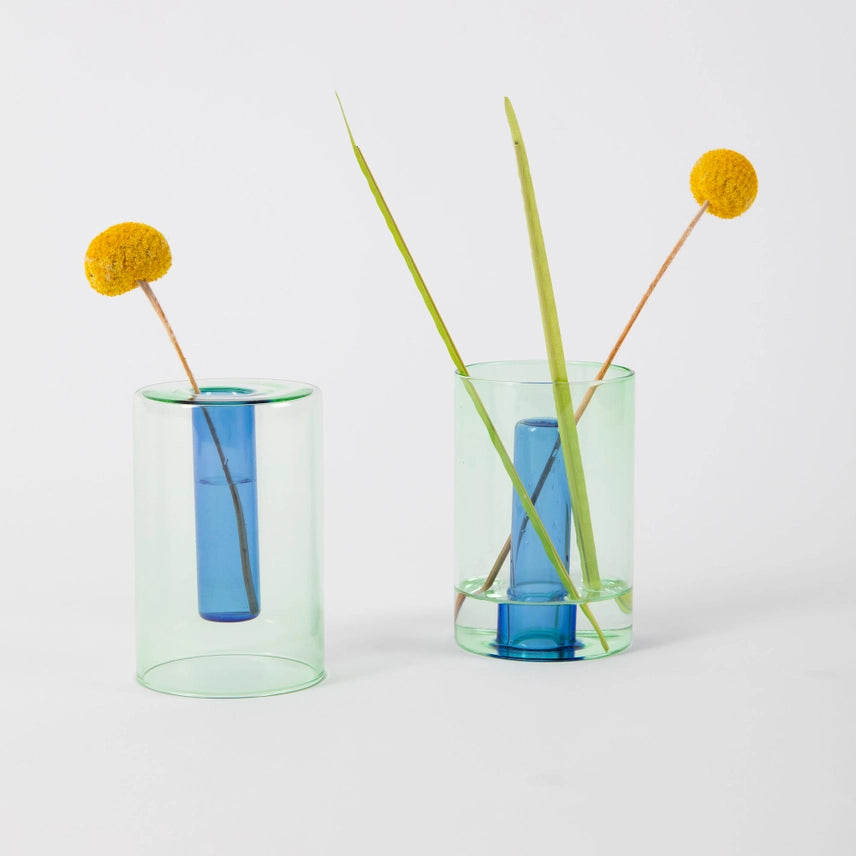 Reversible Glass Vase