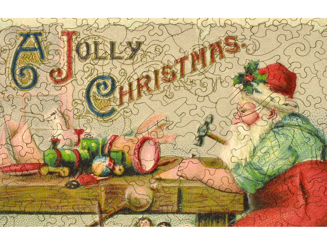 Working Late Wooden Puzzle