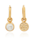 Pearl Charm Earrings