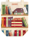 Library Books Canvas Tote
