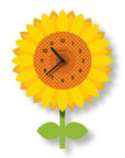 Sunflower Pendulum Clock