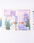Central Park Winter Deluxe Paint by Numbers Kit