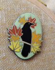 Autumn Crow Magnetic Needle Minder