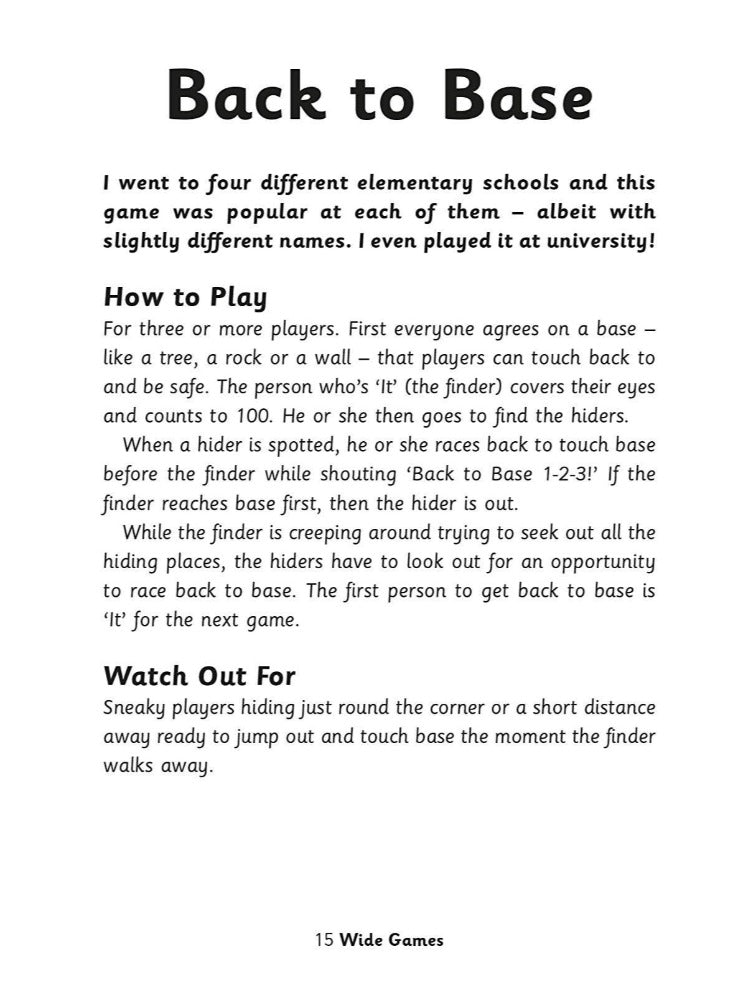 60 Classic Outdoor Games