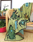 Beetle Party Throw Blanket