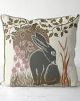 Hare & Wheat Pillow