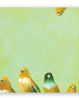 Finch Family on Birch