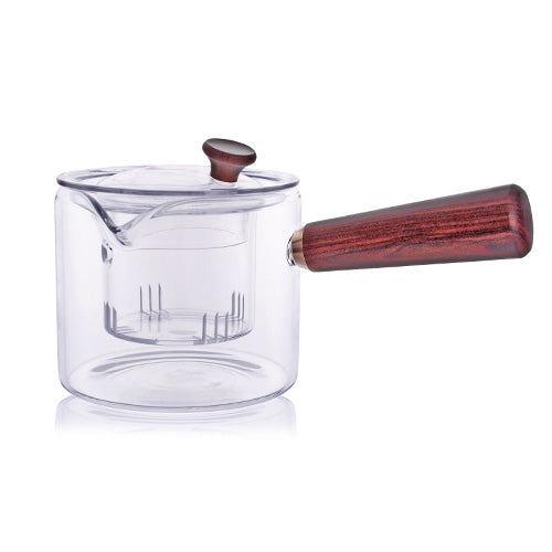Kyusu Glass and Wood Tea Pot