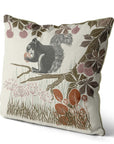 Squirrel & Walnut Pillow