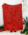 Red Poppy Field Throw