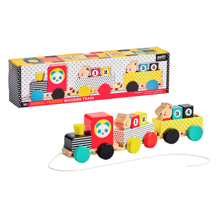 Animal Friends Wooden Train Set