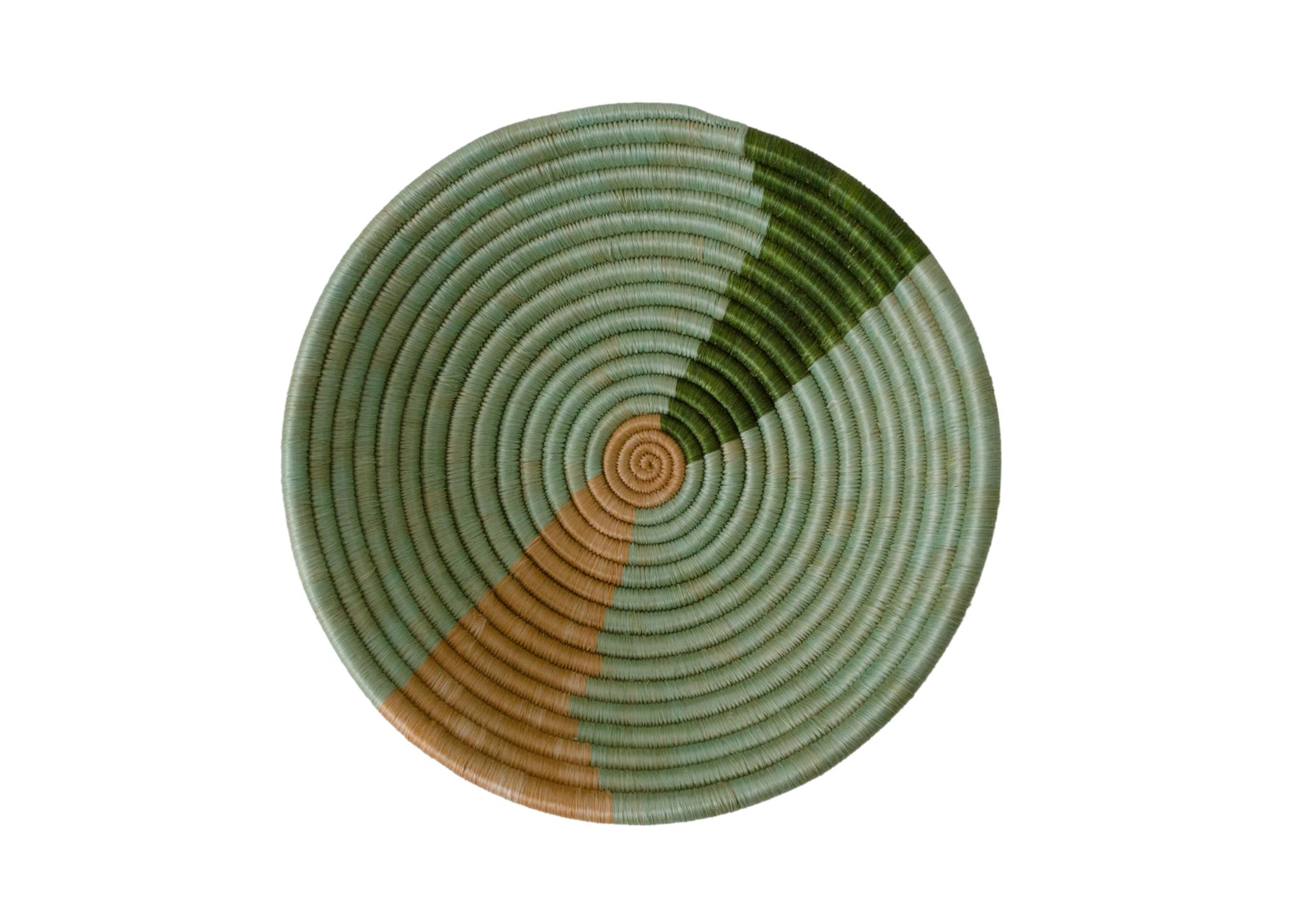 Apricot + Olive 10" Striped Basket