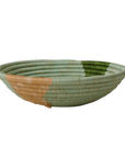 Apricot + Olive 10" Striped Basket