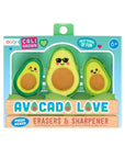 Avocado Love Eraser + Sharpener Set