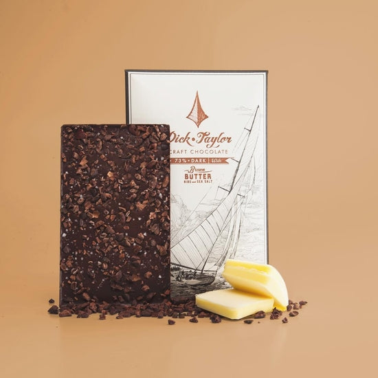 Brown Butter & Nibs Dark Chocolate Bar