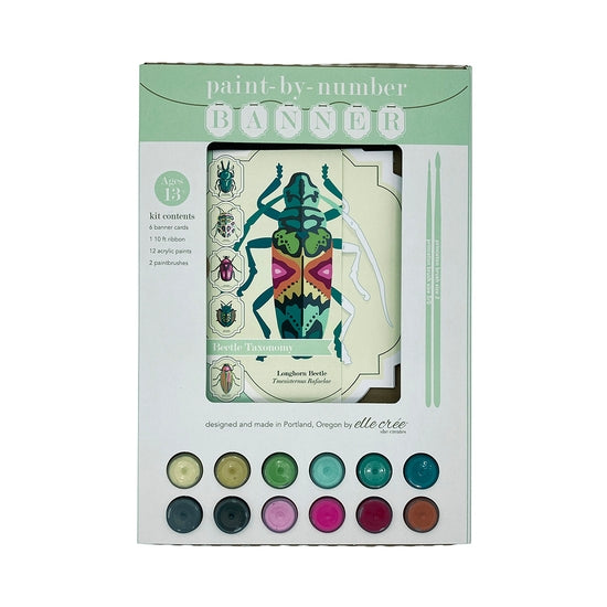 Beetles Paint-by-Number Banner Kit