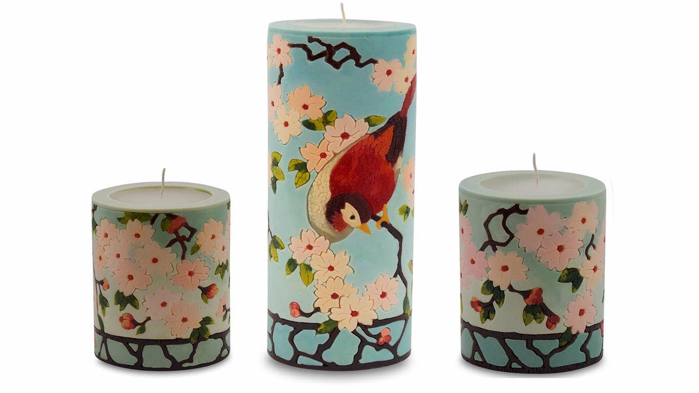 Cherry Blossom Illuminated Candle