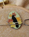 Autumn Crow Magnetic Needle Minder