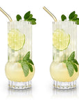 Deco Highball Glasses