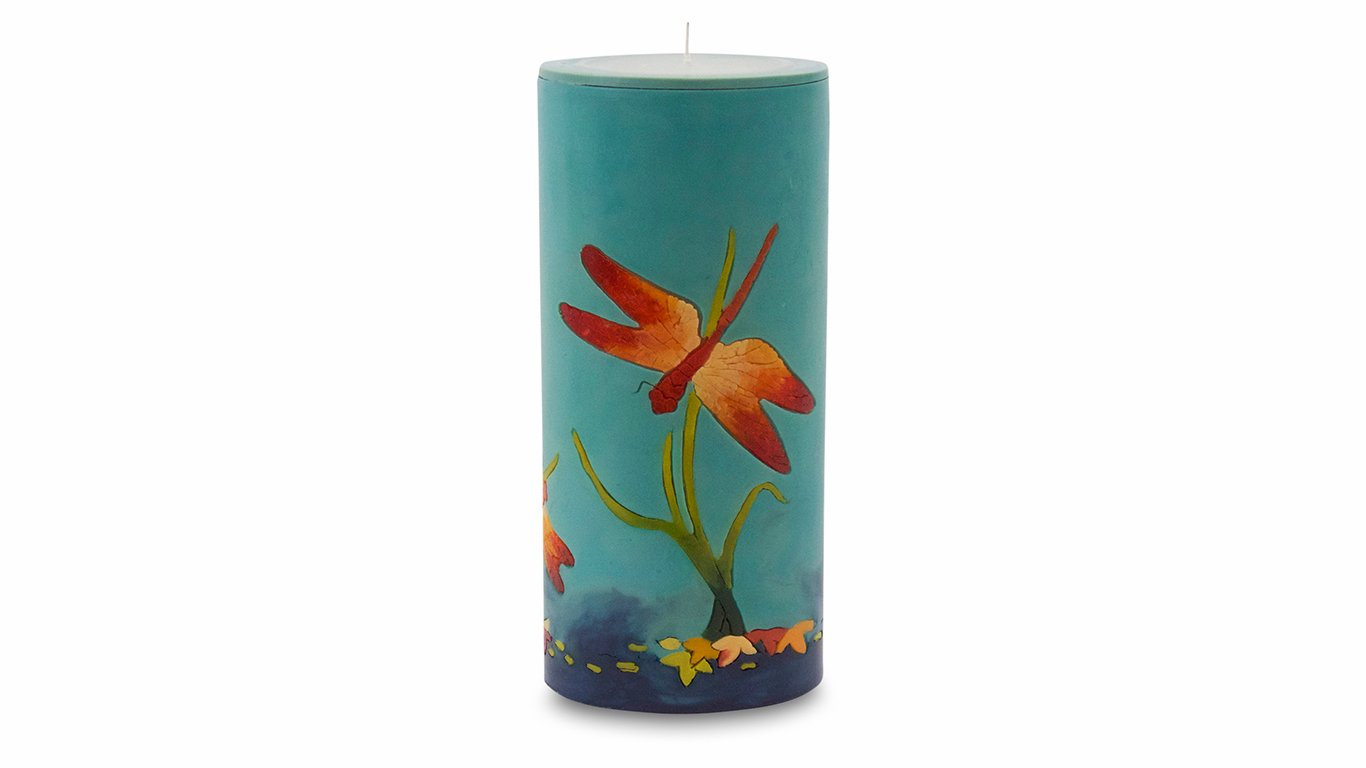 Dragonfly Illuminated Candle